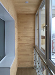 Внутренняя отделка балкона с панорамным остеклением - фото 4